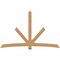 Ekena Millwork Alberta Timber Gable Bracket, Western Red Cedar, 108"W x 68"H x 5 1/2"D x 5 1/2"F, 15/12 Pitch GBW108X68X0606ALB00SWR - alternate 1